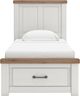 Benchcraft® Savonport Brown/White Youth Twin Panel Storage Bed-2