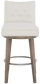 Fairfield® Customizable Entree Dining Concave 20" Short Back Swivel Bar Stool-1