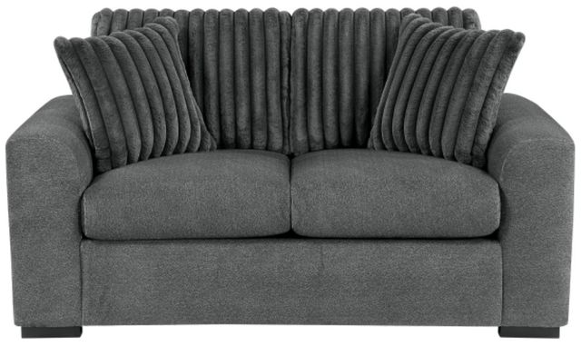 Homelegance® Athena Dark Gray Loveseat-2