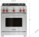 Wolf® 30" Stainless Steel Pro Style Gas Range-2