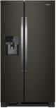 Whirlpool® 36 in. 24.6 Cu. Ft. Fingerprint Resistant Black Stainless Side-by-Side Refrigerator-0