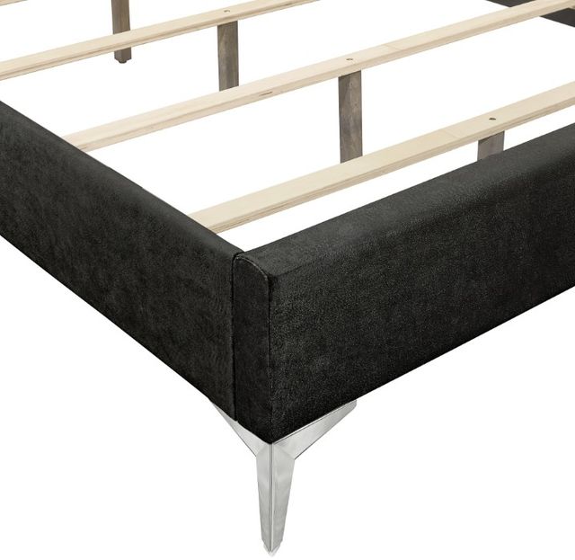 New Classic® Home Furnishings Huxley Black California King Upholstered Panel Bed-3