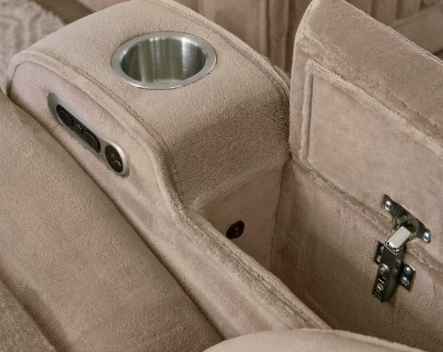 Parker House® Equinox Mushroom Power Theater Reclining Loveseat with Headrest-4