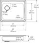 Elkay Celebrity® Brushed Satin 25" x 21-1/4" x 5-3/8" 3-Hole Single Bowl Drop-In Sink with Left Drain-1