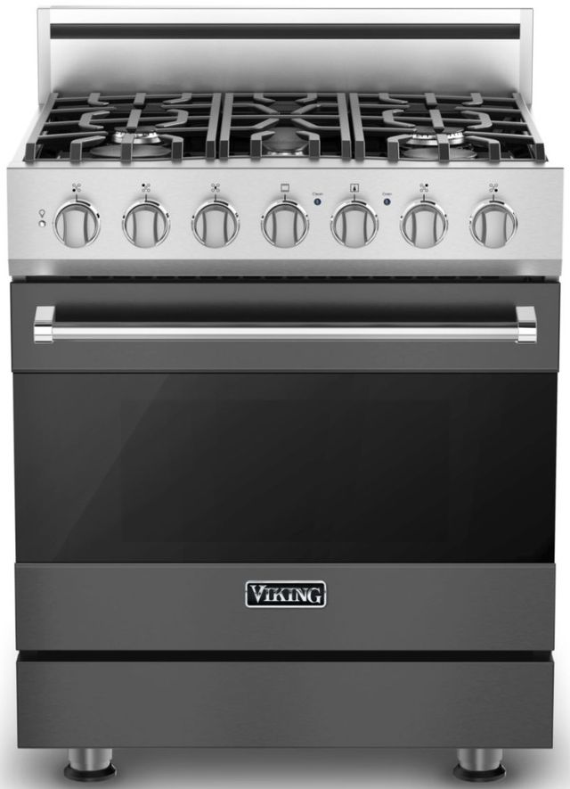 Viking® 3 Series 30" Damascus Gray Pro Style Gas Range-0