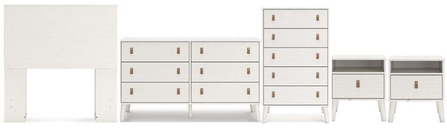 Signature Design by Ashley® Aprilyn 5-Piece White Twin Bedroom Set-0