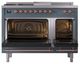 Ilve® Nostalgie II Noblesse 48'' Blue Gray Pro Style Dual Fuel Range with Copper Trim-1