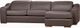 Jaymar Rodolfo Linea 30 2 Piece Panarea Anthracite 56 Sectional-1