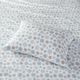 Olliix by True North by Sleep Philosophy Tan/Blue Snowflakes Twin Cozy Flannel 100% Cotton Flannel Printed Sheet Set-2