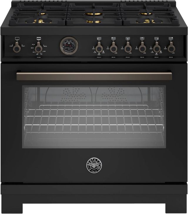 Bertazzoni Professional Series 36" Carbonio Pro Style Gas Range-0