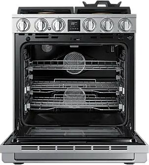 Dacor® 30" Silver Stainless Pro Style Dual Fuel Natural Gas Range-1