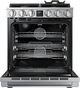Dacor® 30" Silver Stainless Pro Style Dual Fuel Range-1
