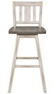 Homelegance® Amsonia Distressed Gray/White Sand Swivel Pub Height Chair-2