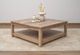 International Furniture Direct Natural Parota Cappuccino Brown Square Cocktail Table-3