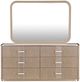 Michael Amini® West Kensington Sea Salt Caramel Dresser with Mirror-1