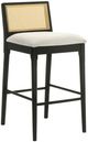 Armen Living Tobias 4-Piece Black/White Barstool Set-0