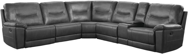 Homelegance® Columbus 6-Piece Gray Reclining Sectional-0