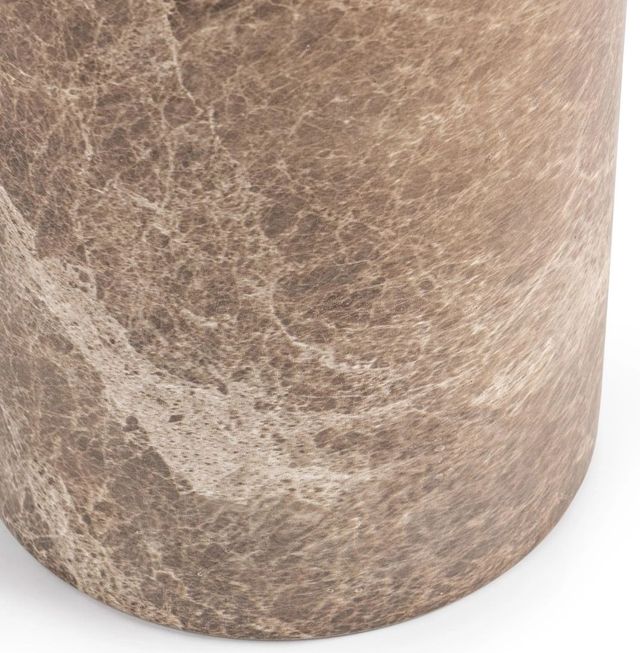 Classic Home Norfolk Brown/Ivory Small Round Display Pedestal-4