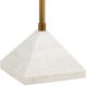 Currey & Company Repertoire Antique Brass/White Floor Lamp-1