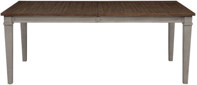 New Classic® Home Furnishings Mariana Vintage Creme Dining Table with Gray Base-2