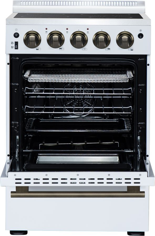 FORNO® Loiano Alta Qualita 24" White Freestanding Electric Range-3