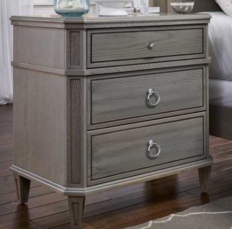 Urban Collections by Yutzy Woodworking Montour Metropolis Gray/White Oak Nightstand-0