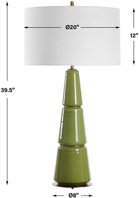 Uttermost® Mendell Moss Green Table Lamp-3