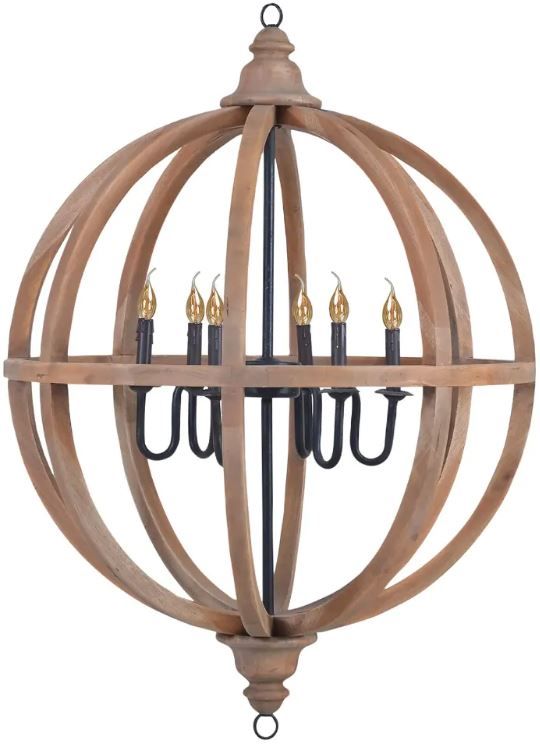 Bramble Customizable Infinity Medium Chandelier with 6-Lights-0