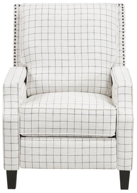 Homelegance® Berenson Off-White Manual Push Back Recliner-2
