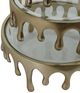 Sagebrook Home Nevis 3-Piece Aluminum/Clear Risers-5