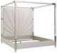 Michael Amini® Penthouse Ash Gray Eastern King Upholstered Canopy Bed-1