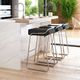 Zuo® Wedge Black Set of 2 Bar Stool-4