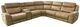 Corinthian Furniture George 6-Piece Caramel Curved Power Reclining Sectional-0