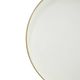 A & B Home Mimosa Glossy White Round Tray-3