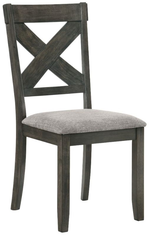 New Classic® Home Furnishings Gulliver Gray/Rustic Brown Side Chair-0