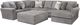 Jackson Furniture Glacier Shark Large Cocktail Ottoman-1