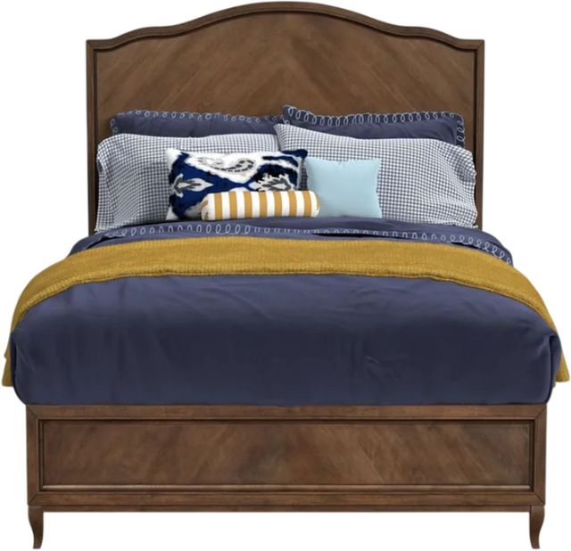 Flexsteel® Bellevue Whiskey Brown Queen Panel Bed-2