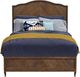 Flexsteel® Bellevue Whiskey Brown Queen Panel Bed-2