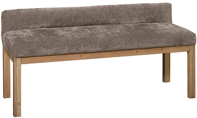 Artisan & Post by Vaughan-Bassett Joinery Brindle Gray/Natural Oak Upholstered Bench-0