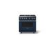 Viking® 5 Series 36" Slate Blue Pro Style Gas (NG) Range with Polished Chrome Trim-3