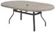 Homecrest™ Outdoor Living Customizable Shadow Rock Aluminum/Stone Oval Outdoor Dining Table-0