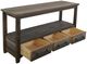 International Furniture Direct Town Brown Sofa Table-2