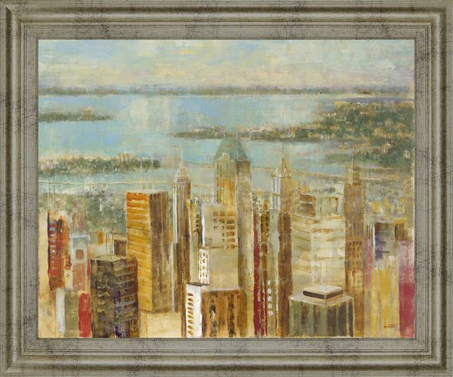 Classy Living Golden Harbor Skyline Wall Art-0