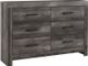 Signature Design by Ashley® Wynnlow 4-Piece Gray King Crossbuck Panel Bed Set-2
