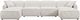 TOV Furniture Travie 6-Piece White Sand U-Shape Modular Sectional-3