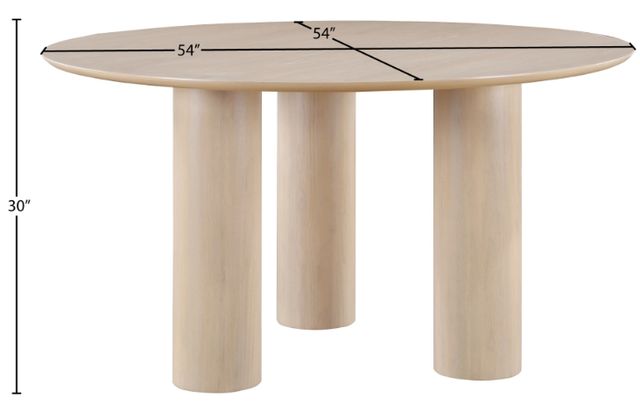 Meridian Furniture Colosseum Natural Dining Table-3