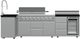 FORNO® Bulnes Series Alta Qualita Black and Stainless Steel Outdoor Kitchen Kits-0