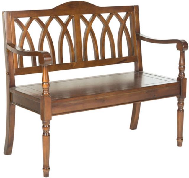 Safavieh Benjamin Dark Teak Bench-0