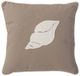 A & B Home Brown 18"x18" Conch Shell Throw Pillow-0