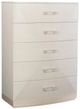 Bernhardt Axiom Linear Gray/White Tall Chest-0
